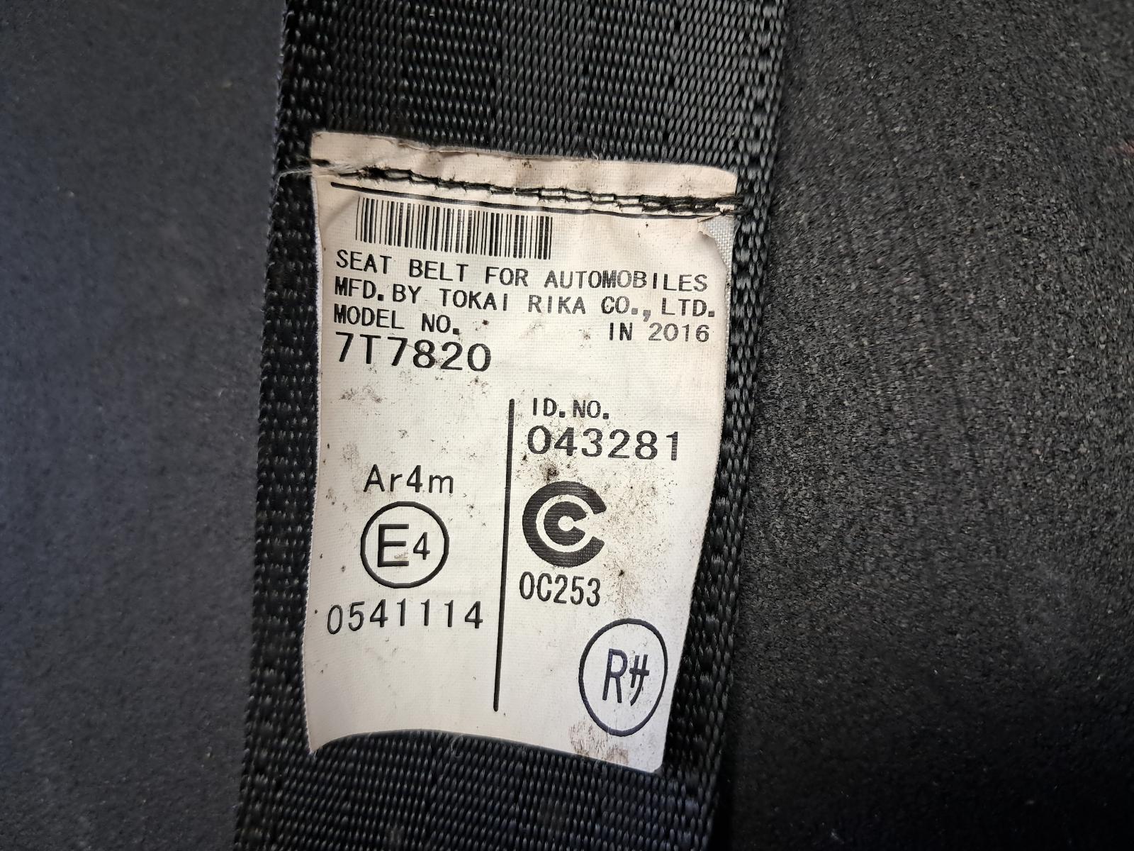 View Auto part Seatbelt/Stalk Toyota Tarago 2016