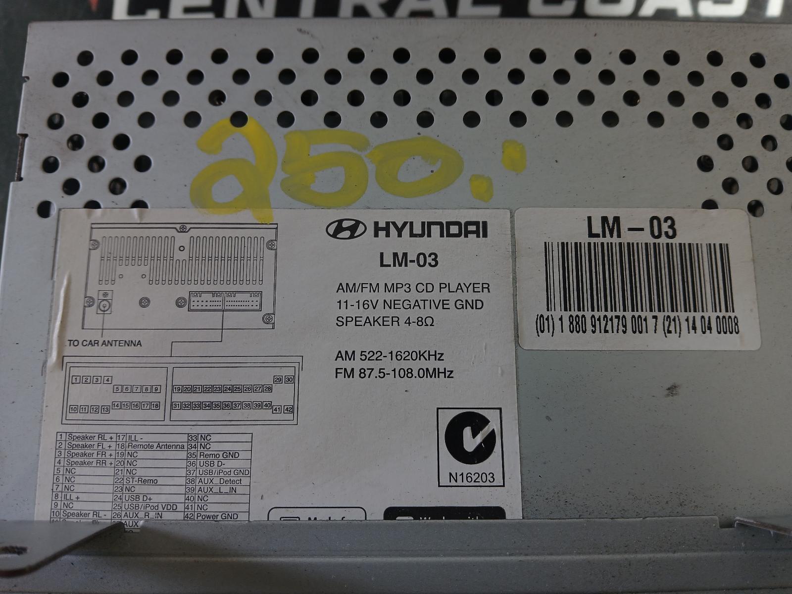 2014 Hyundai Ix35 Radio/Cd/Dvd/Sat/Tv View Auto part Radio/Cd/Dvd/Sat/Tv Hyundai Ix35 2014