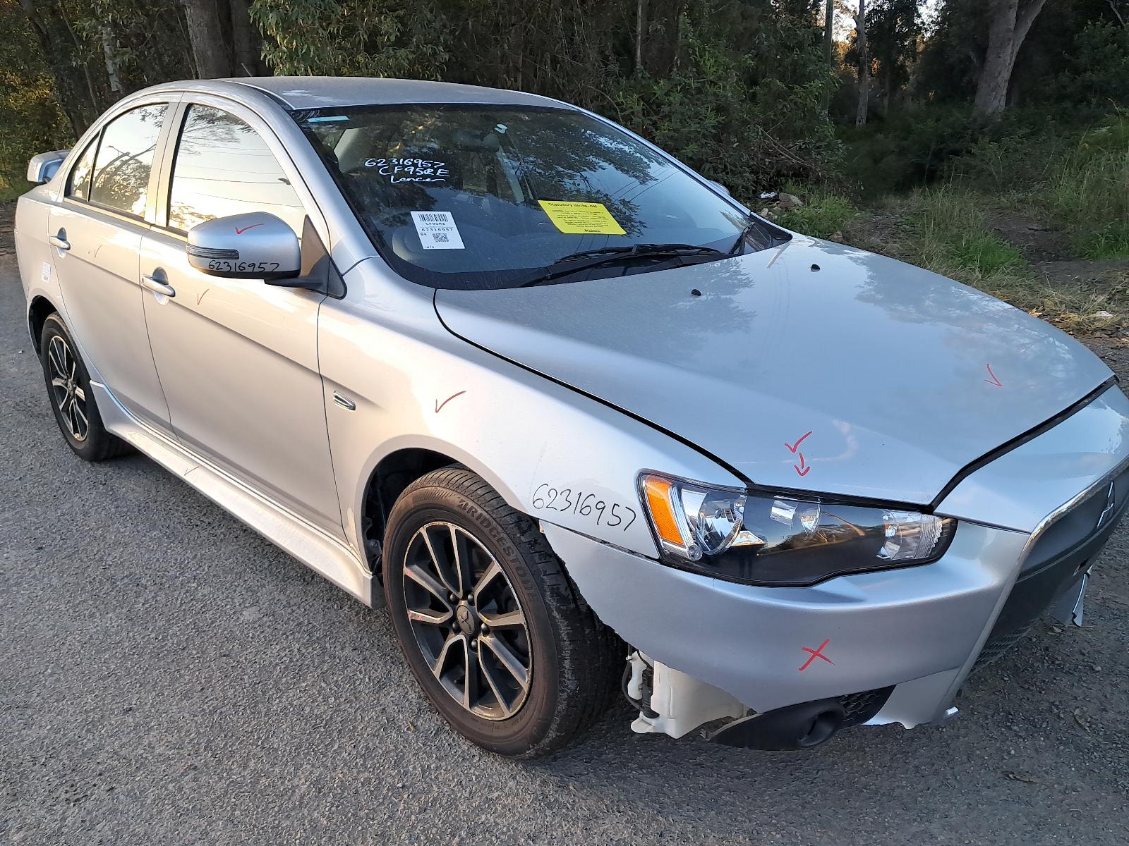 2015 Mitsubishi Lancer Right Front Lower Control Arm View Auto part Right Front Lower Control Arm Mitsubishi Lancer 2015